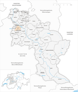 Karte Gemeinde Lyssach 2010